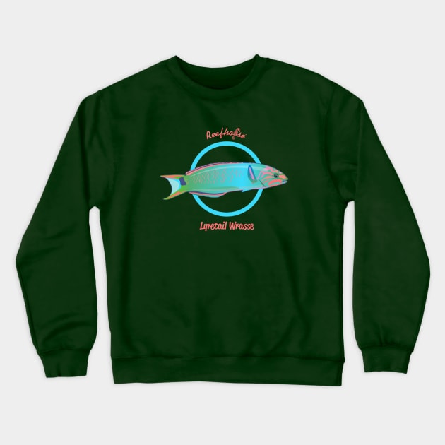 Lyretail Wrasse Crewneck Sweatshirt by Reefhorse